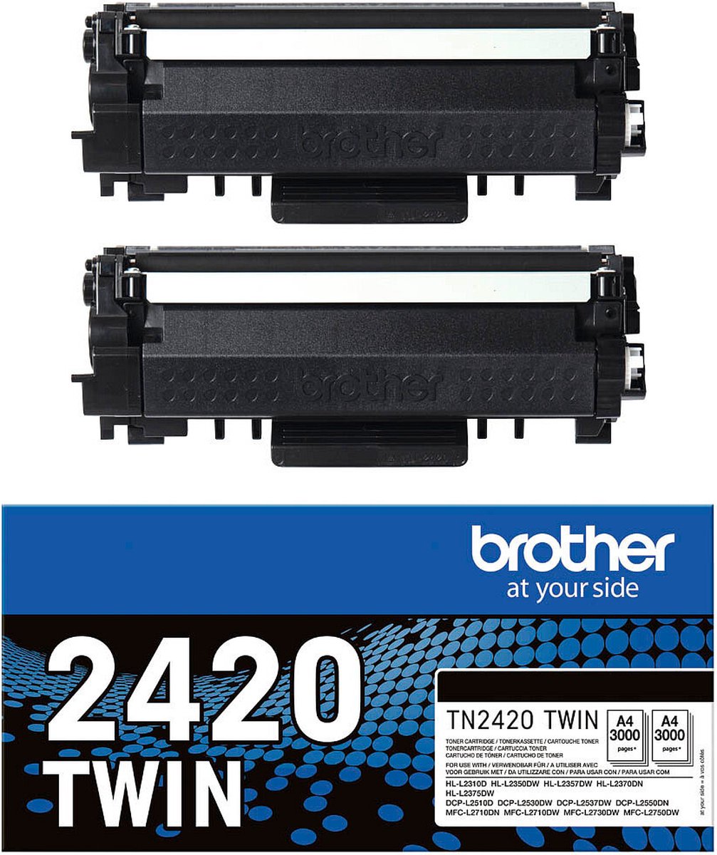 Brother Tonerkassett TN-2420TWIN TN2420TWIN Original Svart 3000 sidor