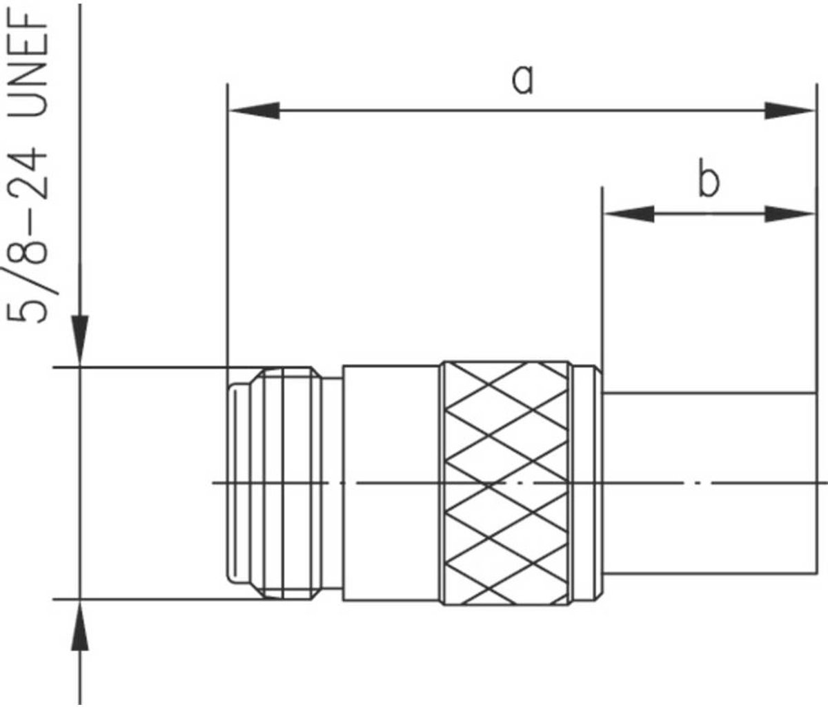 Telegärtner J01021A0063 100023999 N-kontaktdon Koppling rak 50 Ω 1 st