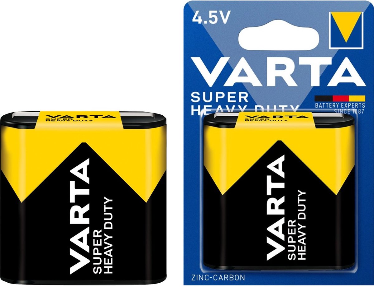 Batteri 3R12 Varta SUPER HEAVY DUTY 4.5V Bli 1 Zink-kol 2700 mAh 1 st
