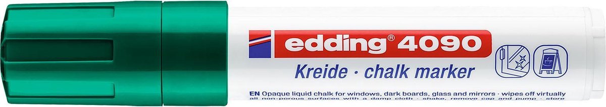Edding 4090 4-4090004 Märkkrita Grön 4 mm, 15 mm