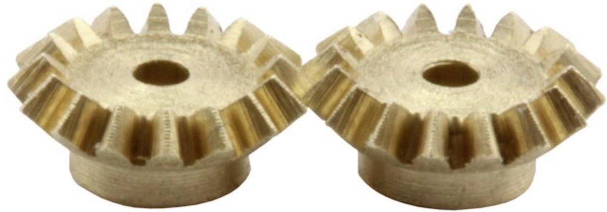 Mässing Mikro-kugghjul set Sol Expert Modul 0.3 Z16K3 Metallväxlar (Ø x H) 5.22 mm x 1 mm 2 st