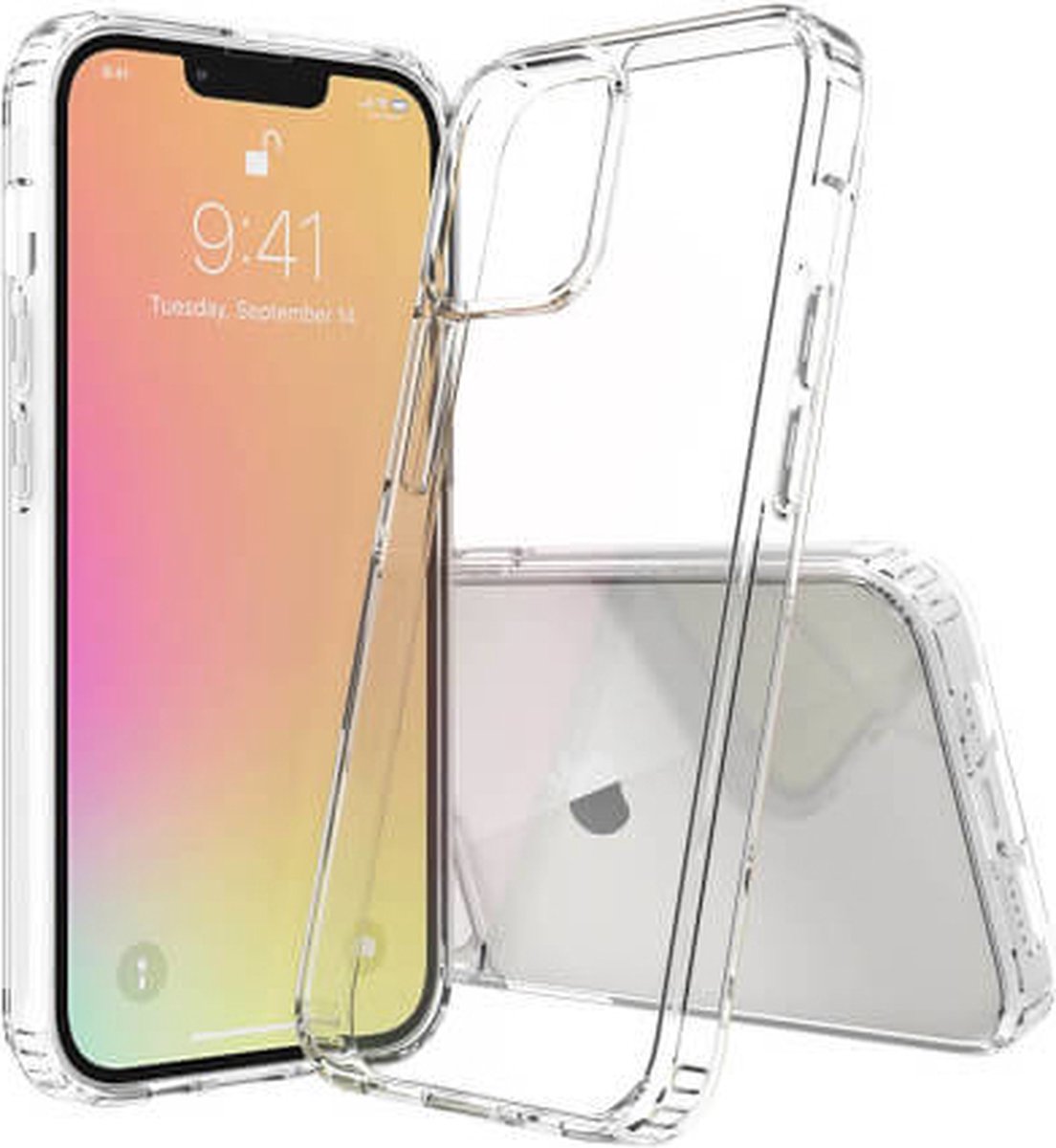 JT Berlin Pankow Clear Backcover Apple iPhone 13 Transparent Stöttålig, Induktiv laddning 10799