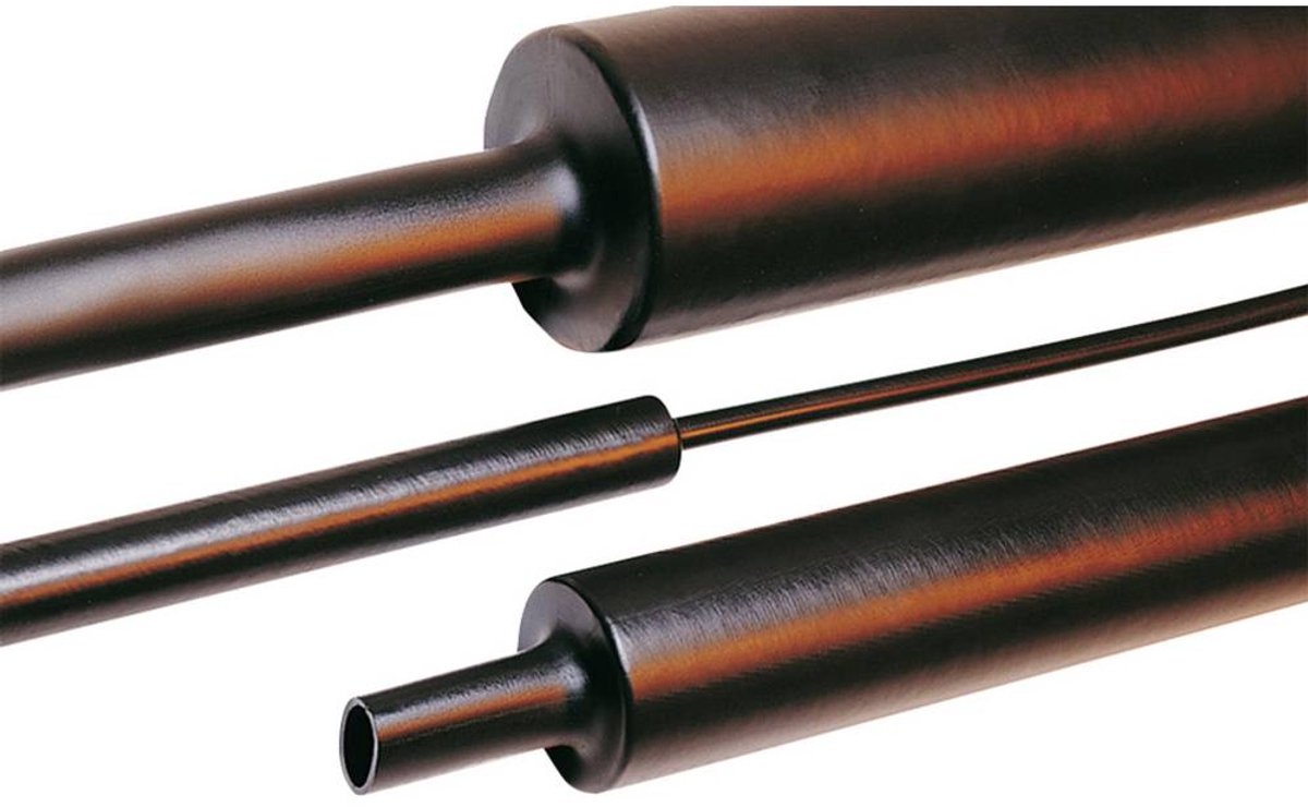 HellermannTyton 323-10120 Krympslang utan lim Svart 12 mm 3 mm Krympförhållande:4:1 1 m