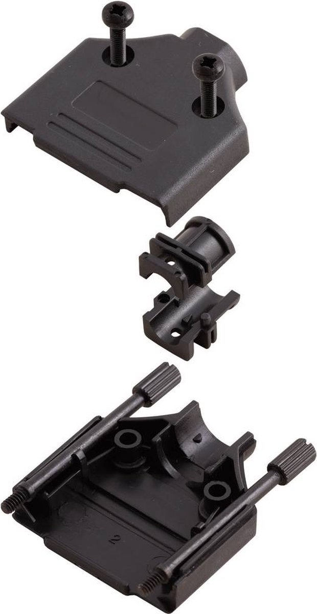 MH Connectors MHDTPPK-09-BK-K 6560-0108-01 D-sub hölje Antal poler: 9 Plast 180 ° Svart 1 st