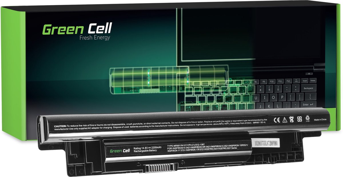 Green Cell Laptop batteri MR90Y XCMRD 14.8 V 2200 mAh Dell