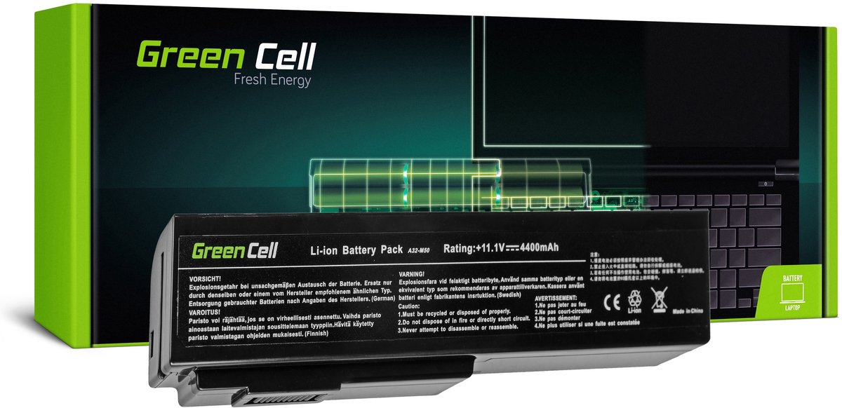Green Cell Laptop batteri A32-M50 A32-N61 10.8 V 4400 mAh Asus