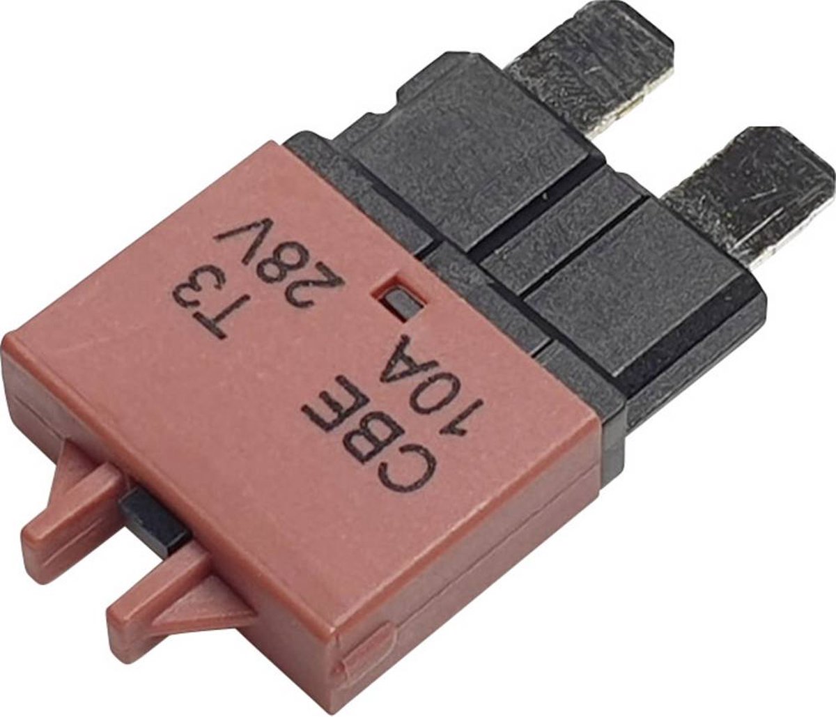 Hansor Circuit Breaker Standard, type 3, Manual Reset, 10A CBE3 Series 10A Säkringsadapter Standard flatsäkring 10 A Röd 1 st