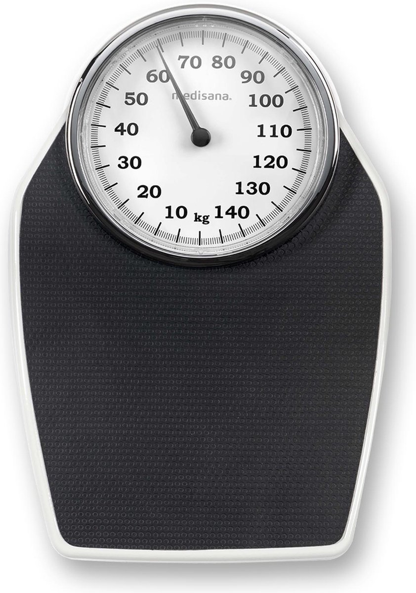 Medisana PSD Personvåg 40461 analog Vägningsområde=150 kg Svart, Vit