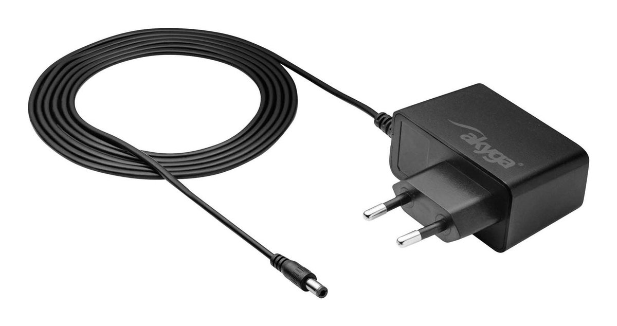 Akyga AK-PD-32 Nätdel / Strömförsörjning 9 V 1 A 9 W