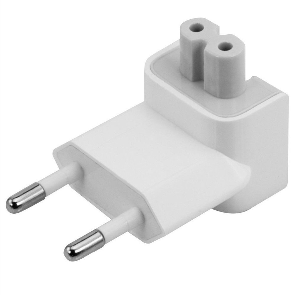Akyga Ström Adapter [1x Euro-kontakt - 1x Apparat hona C7] 65 mm Vit