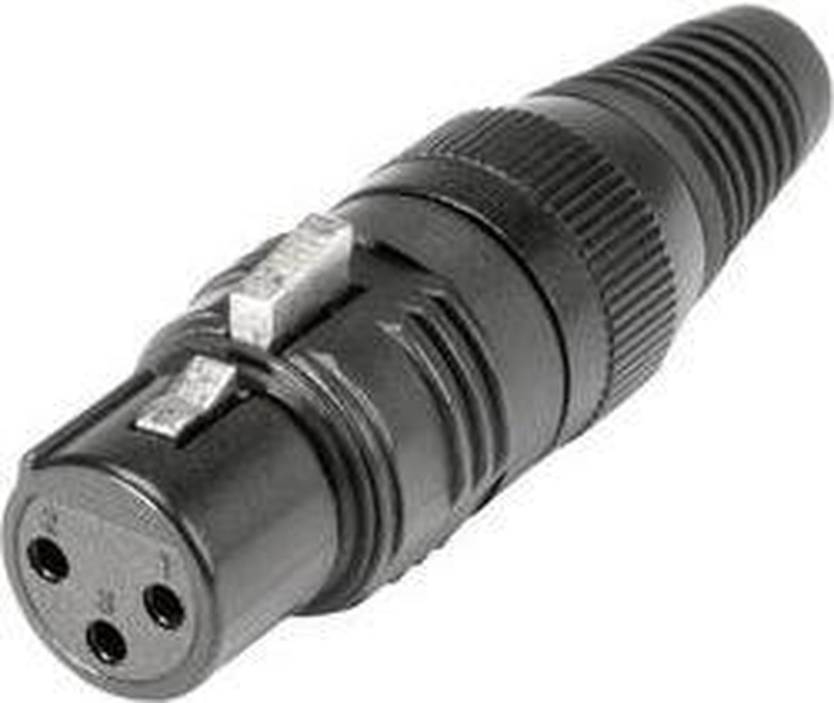 Hicon HI-X3CF-G XLR-kontakter Hona rak Antal poler: 3 Svart 1 st