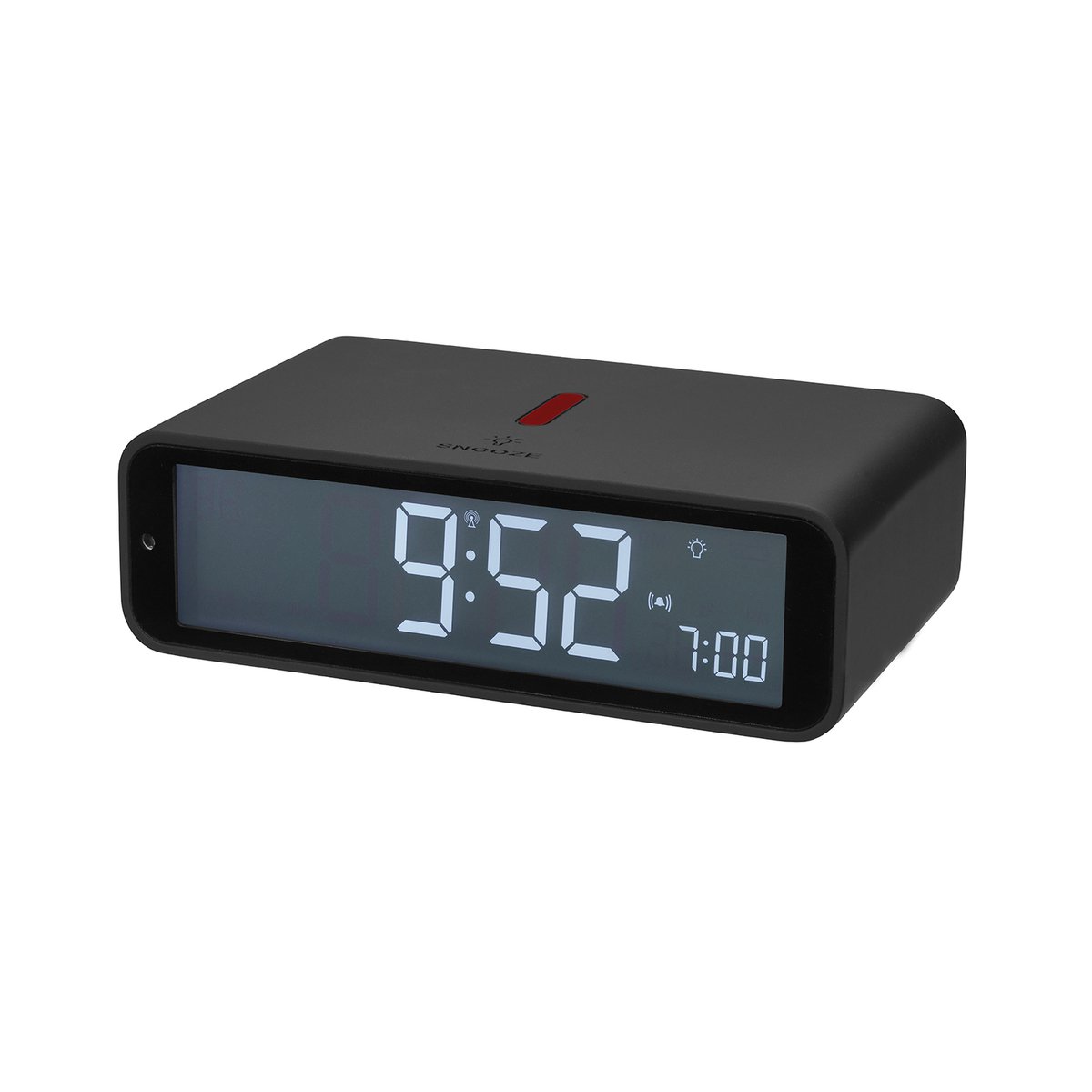 TFA Dostmann 60.2560.10 DCF Väckarklocka Antracit Larmtider 1