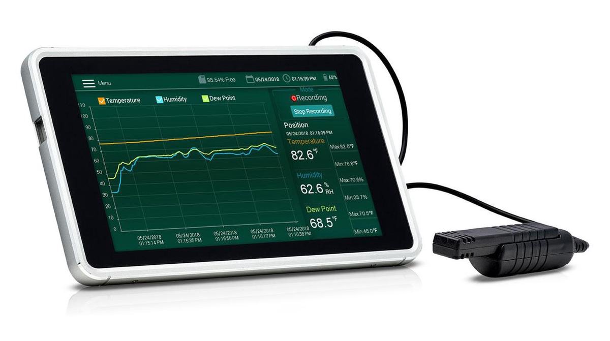 Extech RH550 Hygrometer 10 % rF 95 % rF Datalogg-funktion, Daggpunkt-/mögel-varningsdisplay