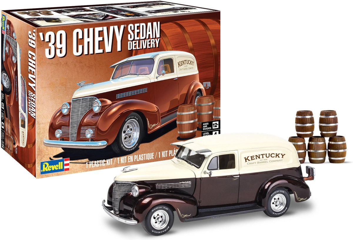 Revell 14529 1939 Chevy Sedan Delivery Bilmodell byggsats 1:24