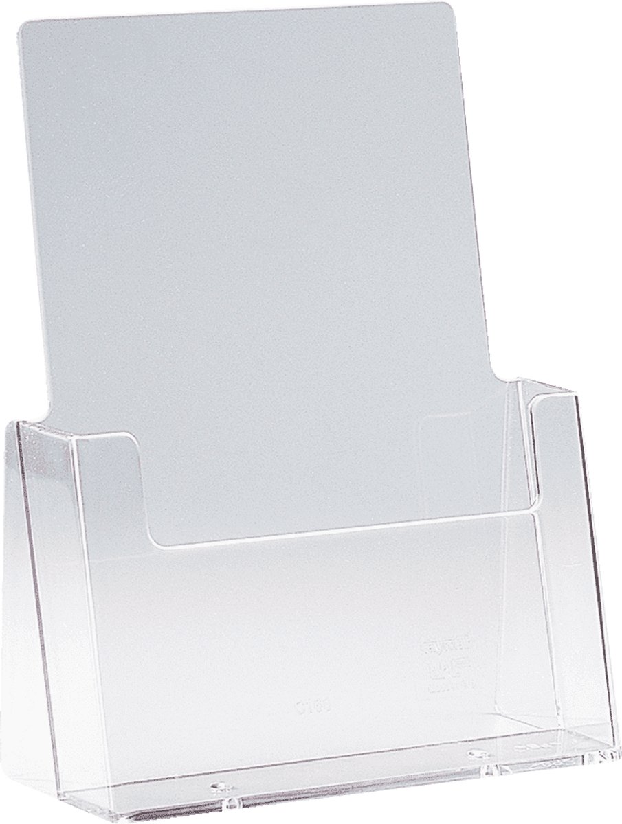 Helit H2352102 H2352102 Prospekthållare Glasklar DIN A5 hög Ytantal 1 1 st (B x H x D) 166 x 210 x 67 mm