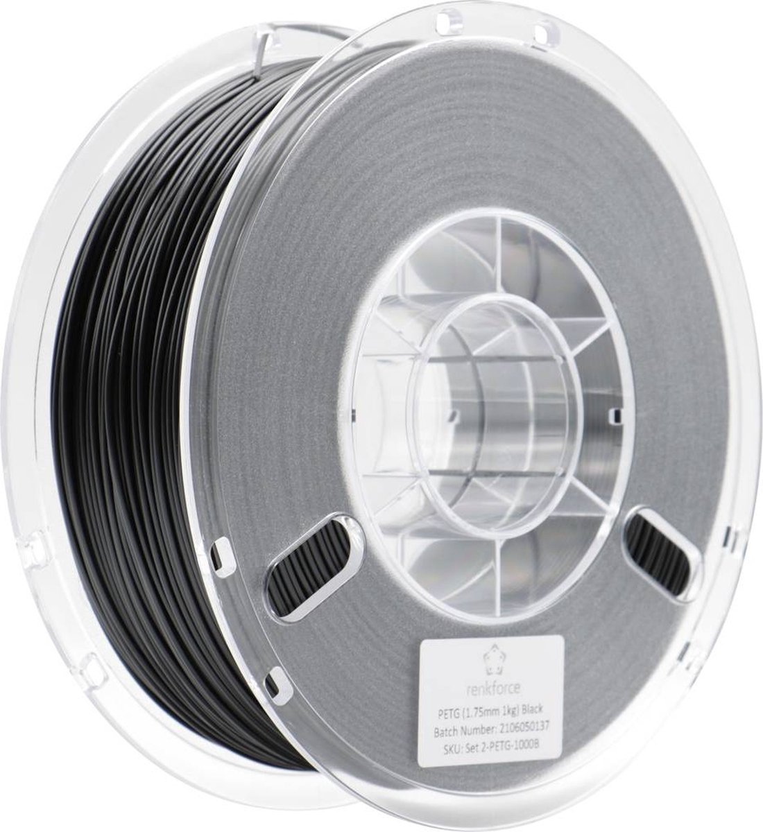 Renkforce RF-4738592 3D-skrivare Filament PETG 1.75 mm 1000 g Svart 1 st