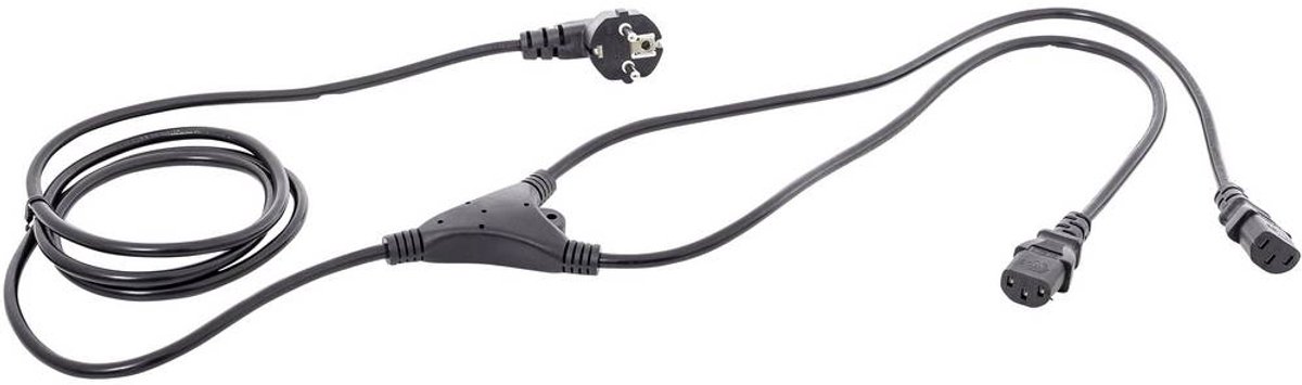 HAWA 1008275 IEC Y-kabel Svart 5.00 m