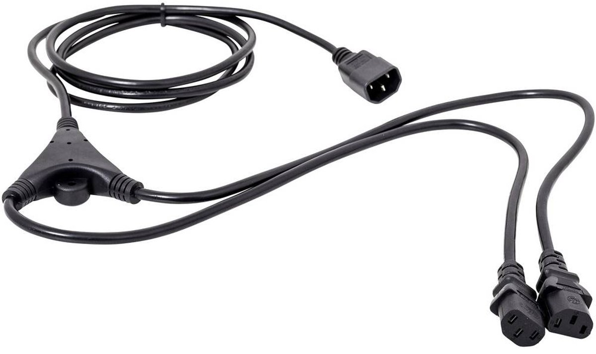 HAWA 1008273 IEC Y-kabel Svart 5.00 m