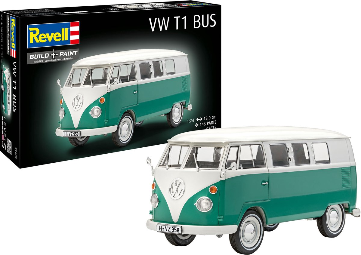 Revell RV 1:24 VW T1 Bus 1:24 Modellbuss