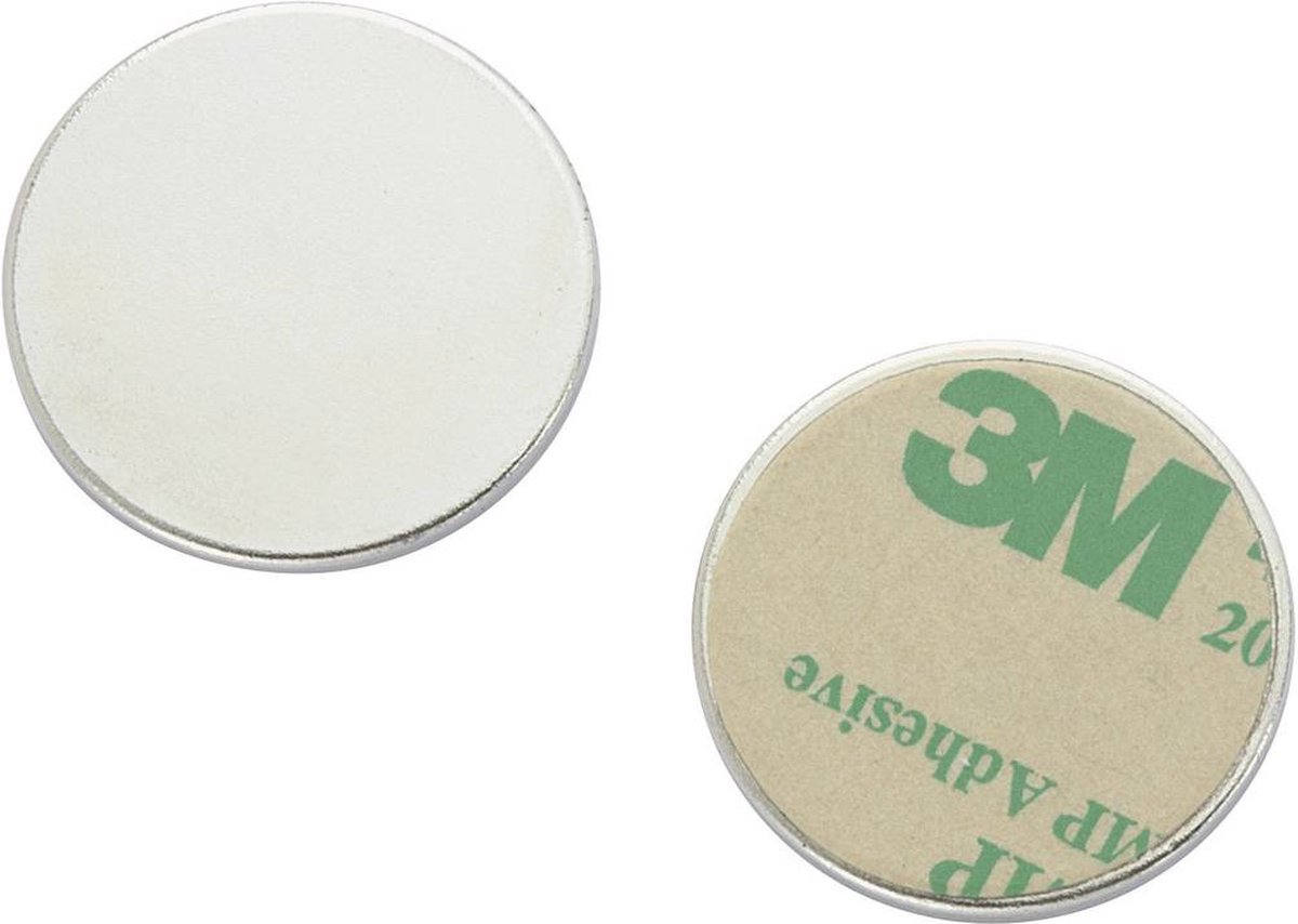 TRU COMPONENTS N35-2502 1563971 Magnet-Pad N35-2502 Silver (Ø) 25 mm 1 st