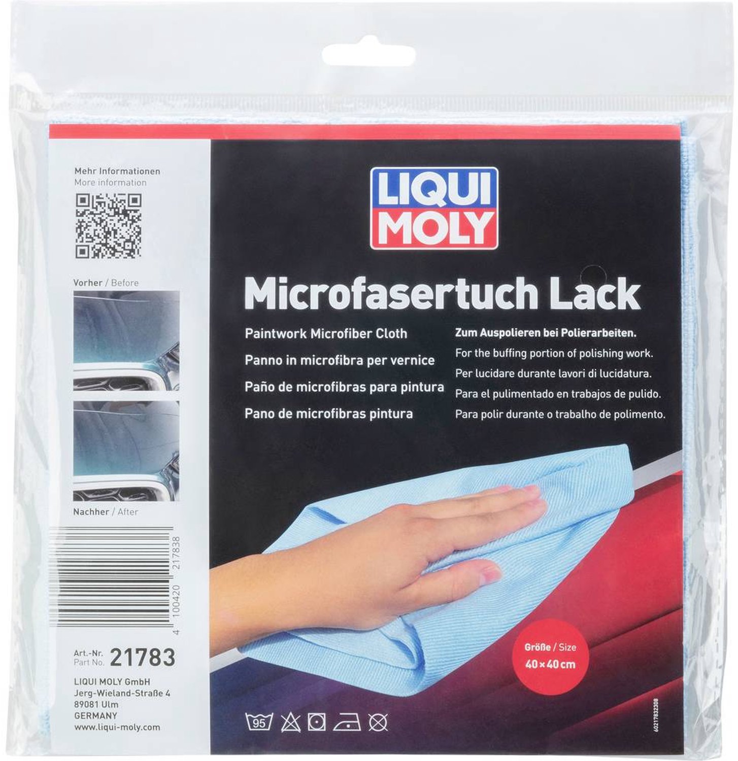 Liqui Moly 21783 Mikrofiberduk 1 st (L x B) 40 cm x 40 cm