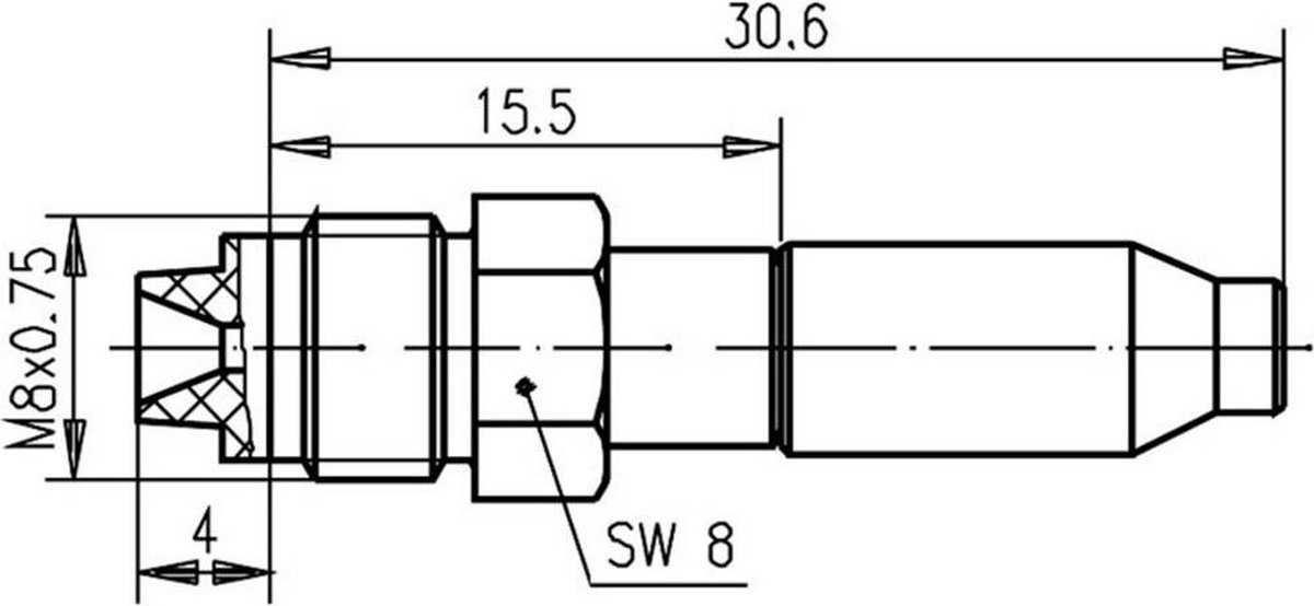 Telegärtner 100027735 100027735 FME-kontaktdon Hona rak 50 Ω 1 st