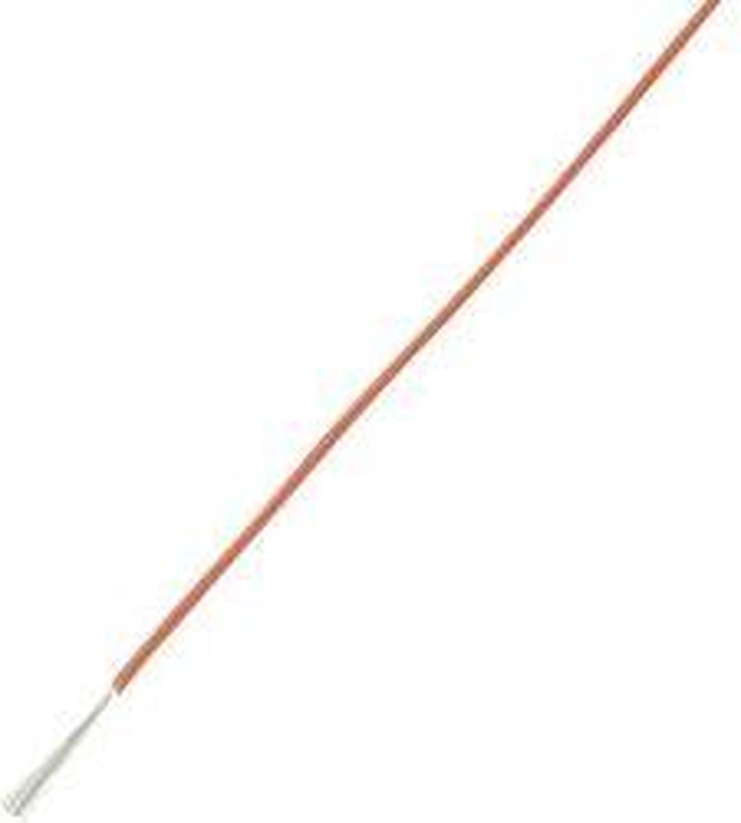 TRU COMPONENTS 1565154 Flätad kabel LiY 1 x 0.14 mm² Röd 10 m