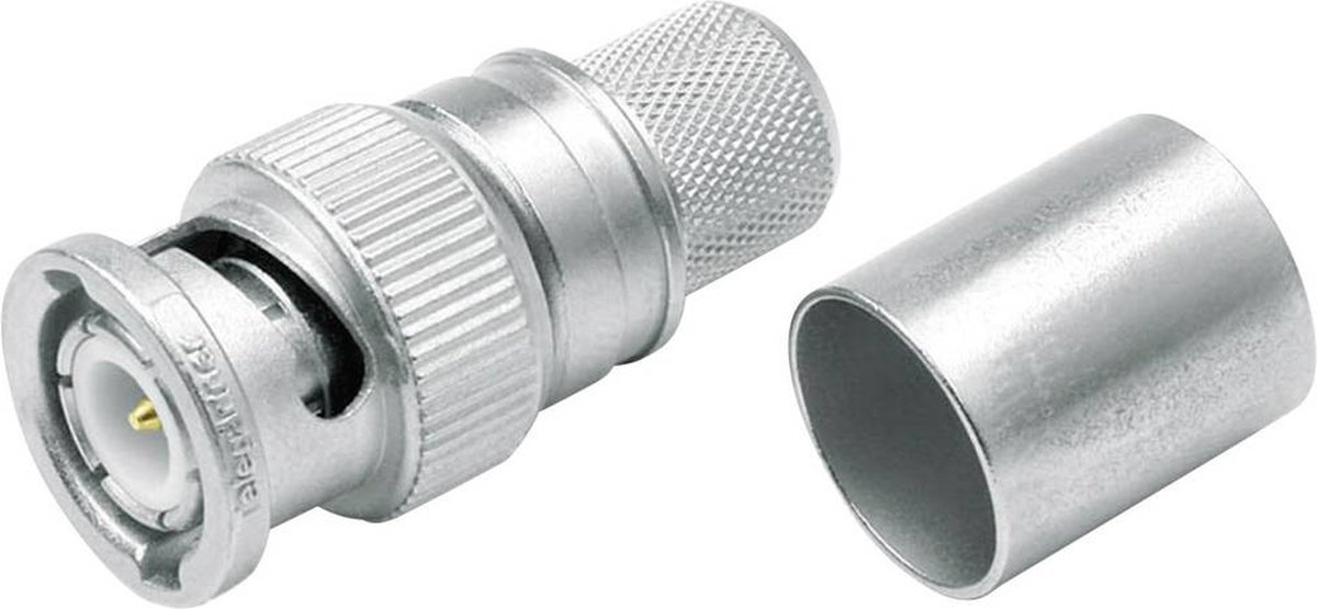 Telegärtner 100023321 100023321 BNC-kontaktdon Kontakt hane rak 50 Ω 1 st