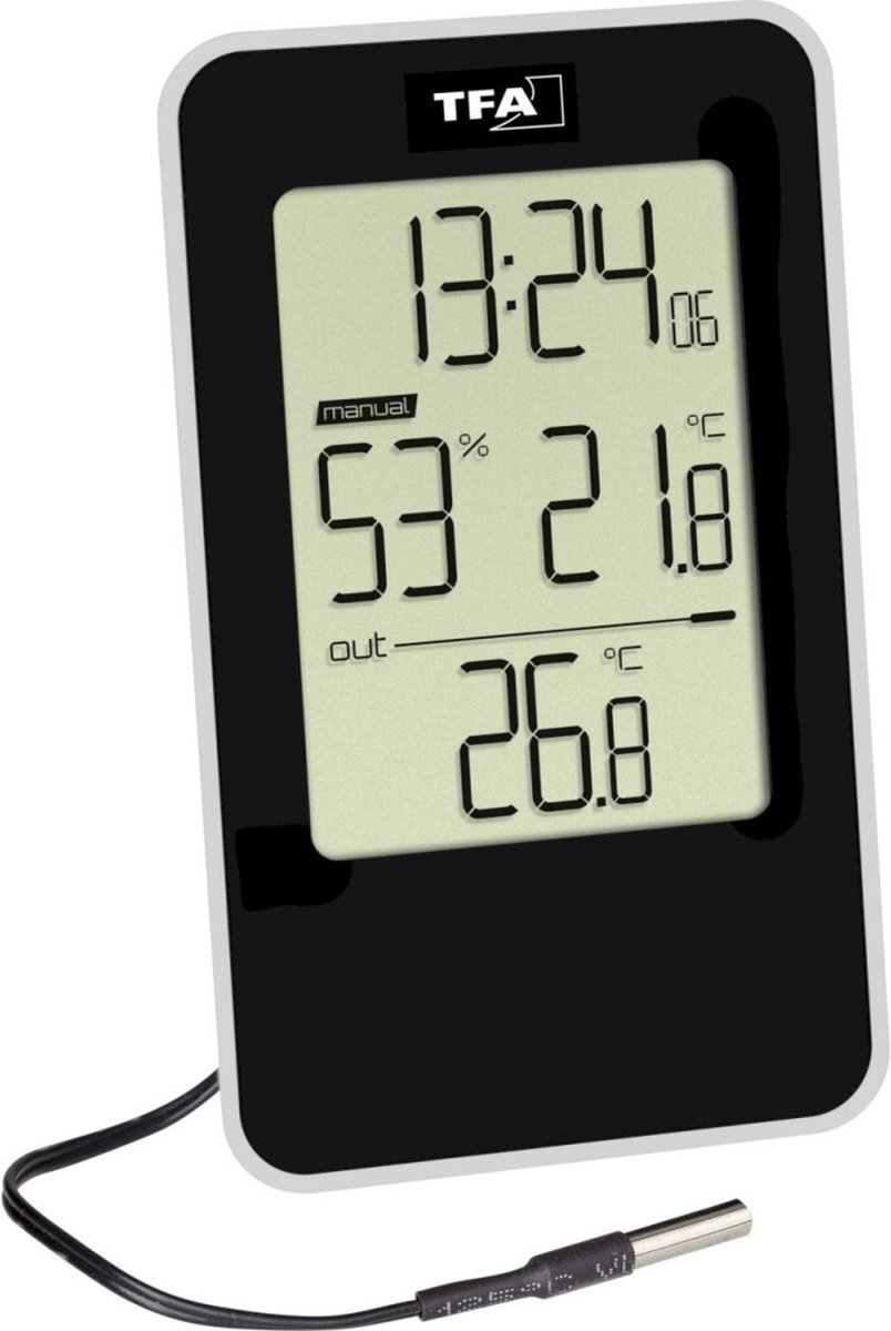 TFA Dostmann Termo-/Hygrometer Svart