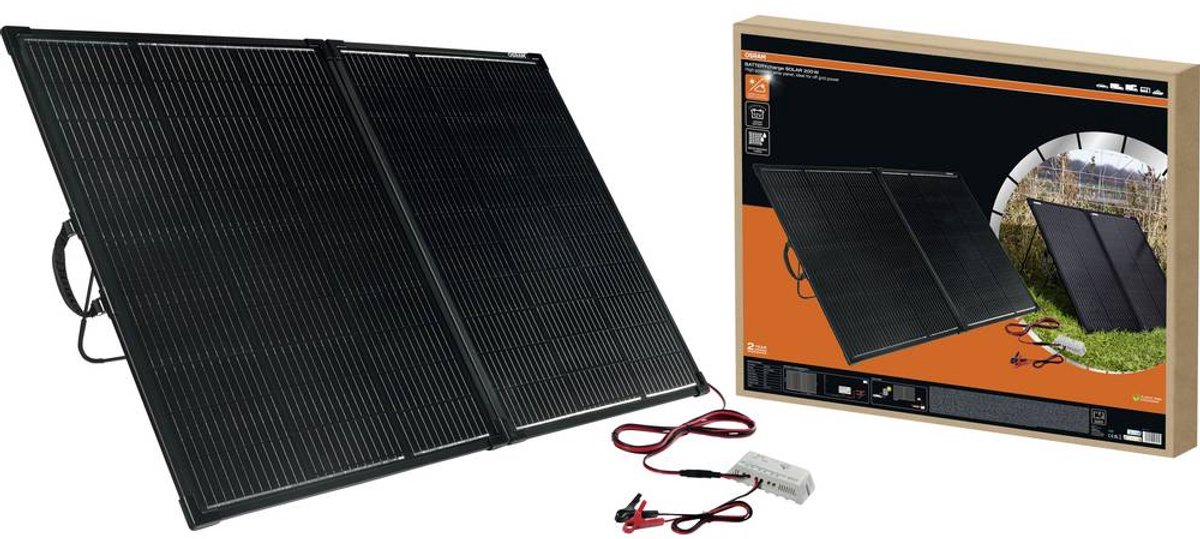 Osram Automotive BATTERYcharge SOLAR 200W Monokristall Solpanel 200 W 12 V, 5 V