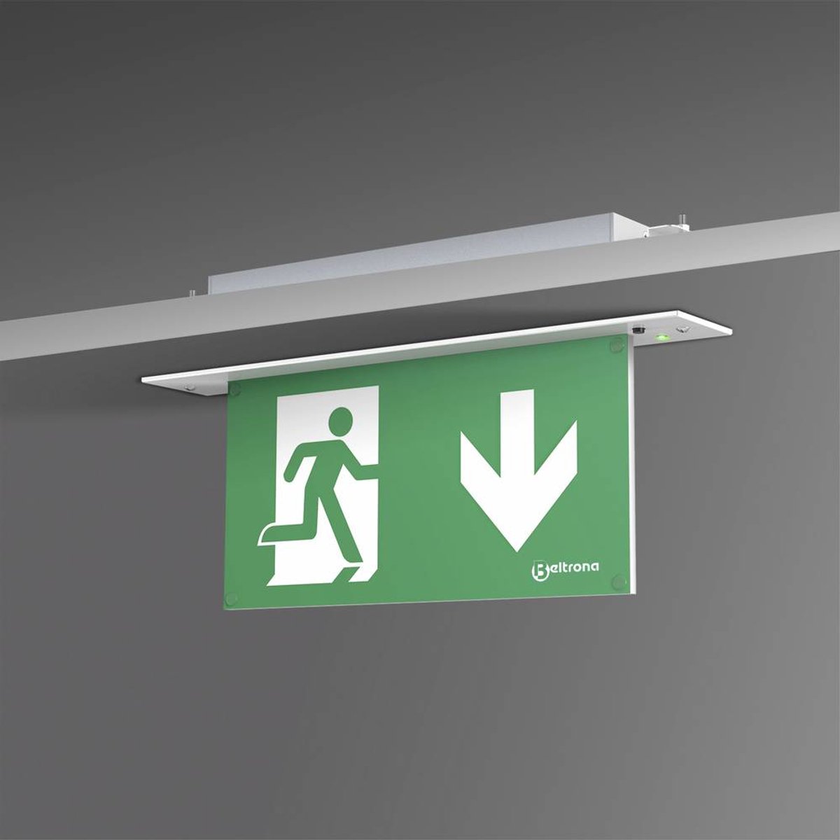 Beltrona MEXM82506ZB LED-nödutgångsbelysning Infälld takmontering