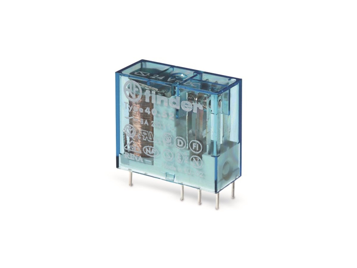 Finder 40.52.7.024.0000 Kretskort-relä 24 V/DC 8 A 2 switch 1 st