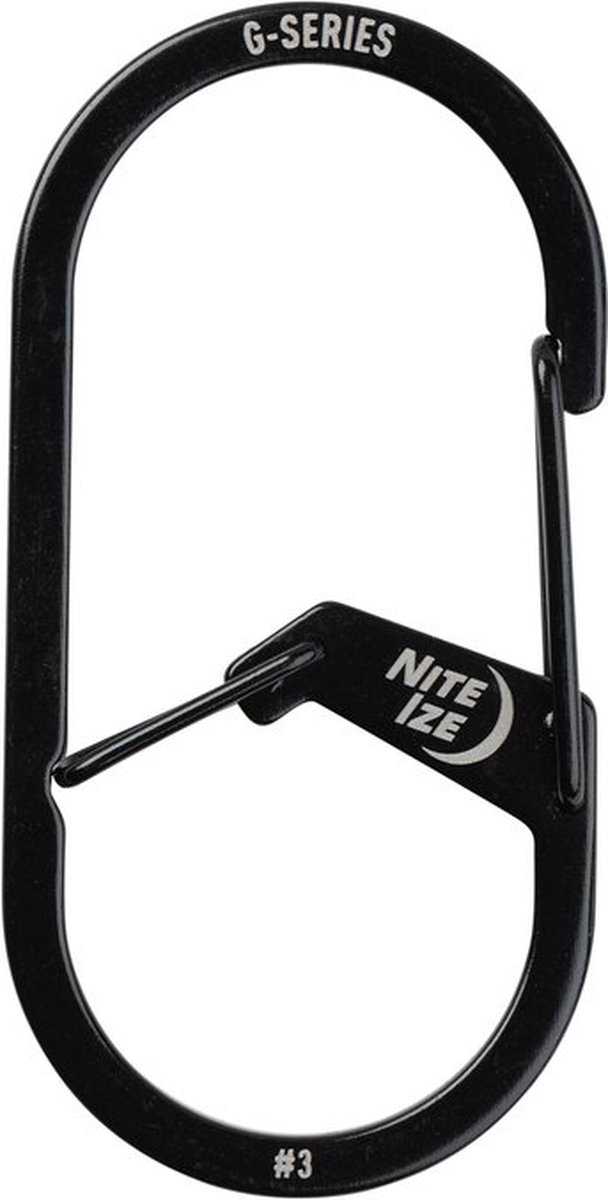 NITE Ize Nyckelkarbinhake NI-GS3-01-R6 Svart 1 st