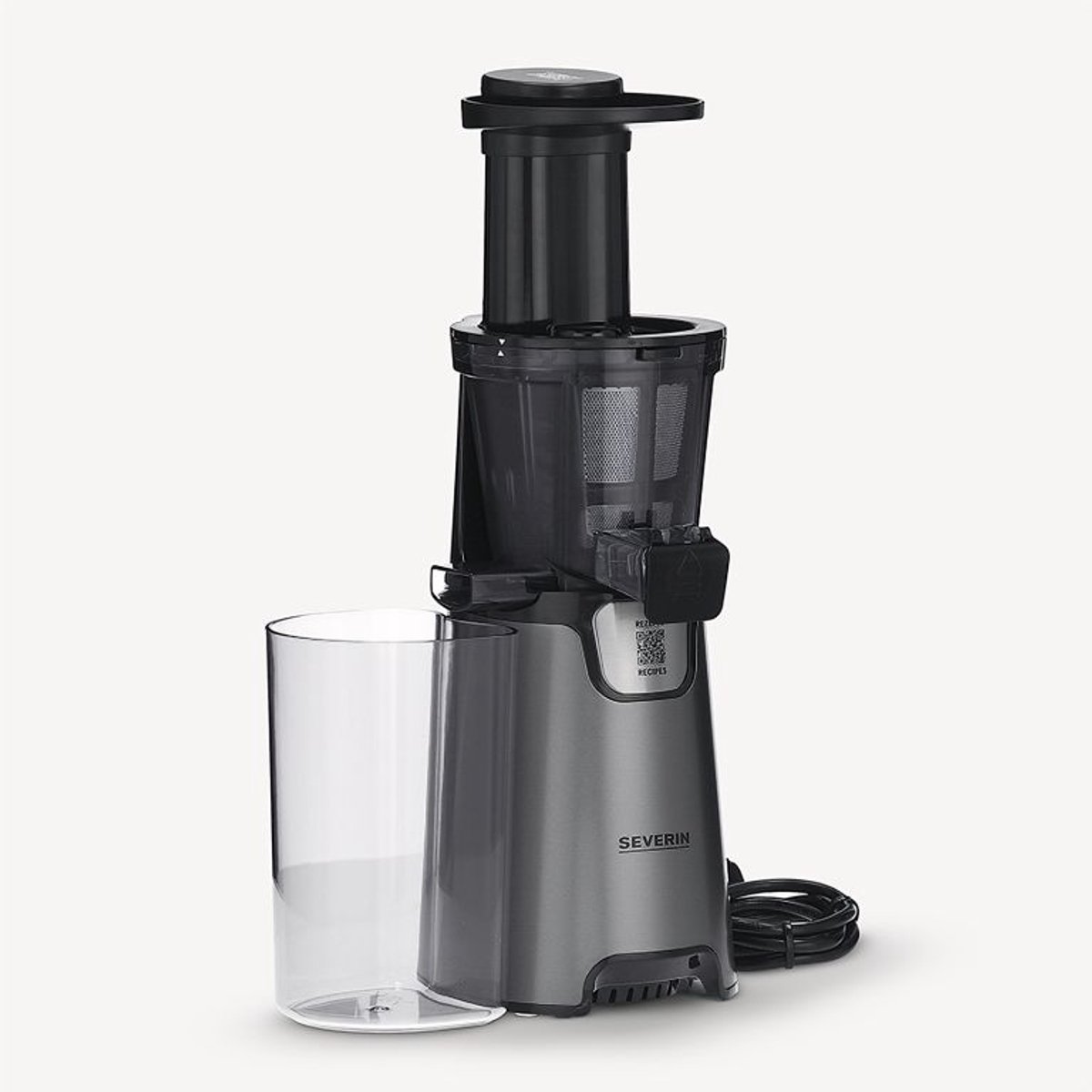Severin Råsaftcentrifug 3571 150 W Rostfritt stål, Grå-metallic