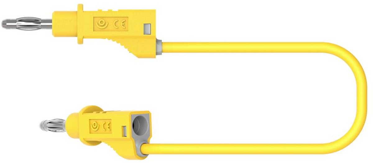 Electro PJP 2117-CD1-100J Mätledning Banankontakt Banankontakt 1.00 m Gul 1 st