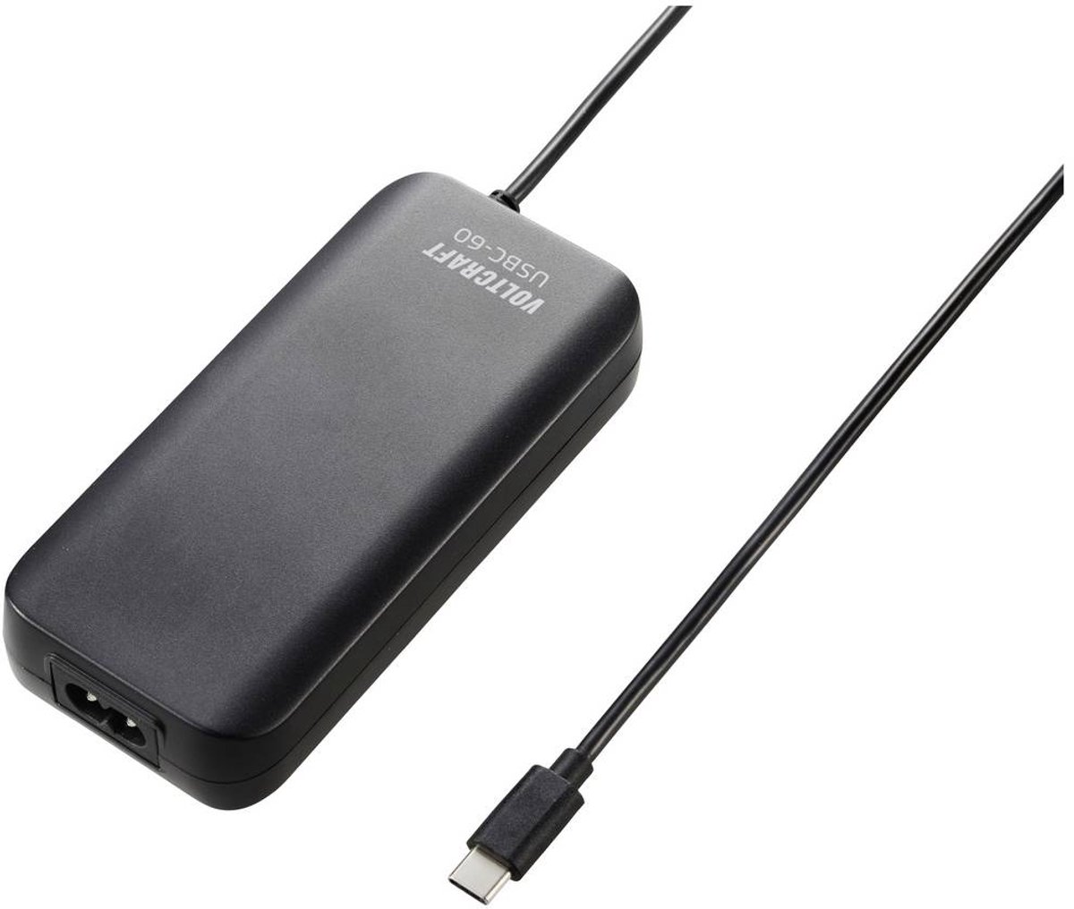 VOLTCRAFT USBC-60 USB-laddare 60 W 5 V, 9 V, 12 V, 15 V, 20 V 3 A USB Power Delivery (USB-PD)
