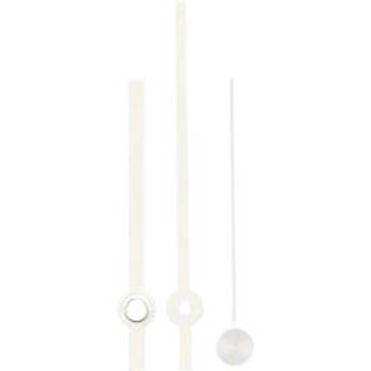 Tidvisare Standard Aluminium Vit Rund