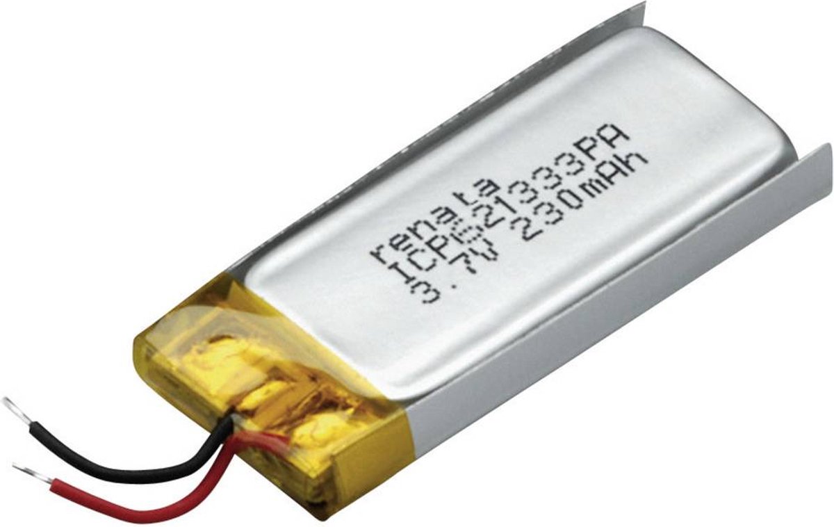 Specialbatteri laddbart Prismatic Kabel LiPo Renata 3.7 V 240 mAh 1 st
