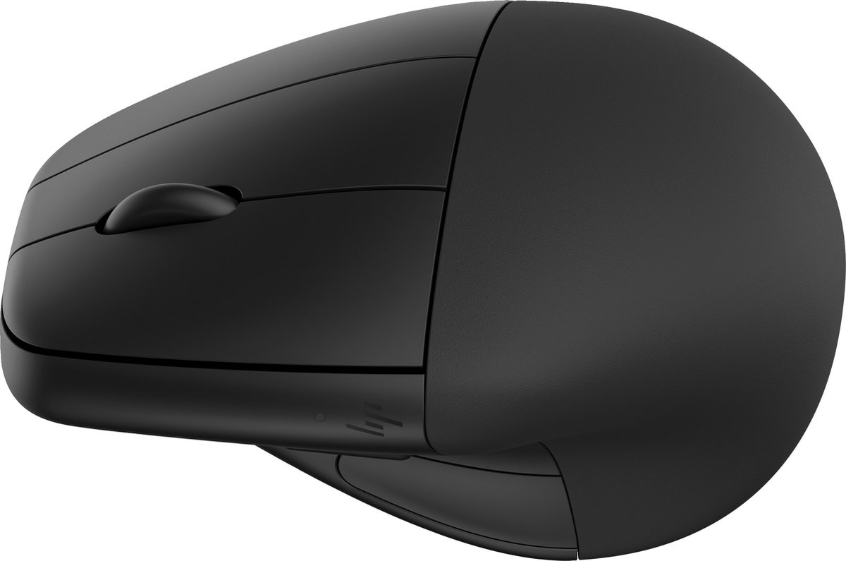 HP 920 Ergonomisk mus Trådlös, Bluetooth Svart 6 Knappar 4000 dpi Ergonomisk, Laddningsbara