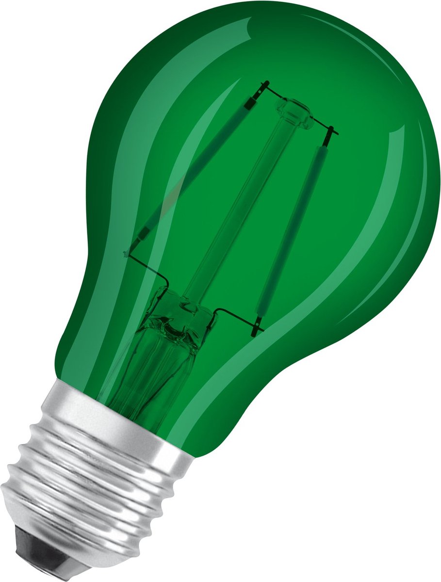 OSRAM HOMELIGHTING 4058075433984 LED-lamp EEK G (A - G) E27 Päronform 2.5 W = 7 W Grön (Ø x H) 60 mm x 105 mm ej dimbar 1 st