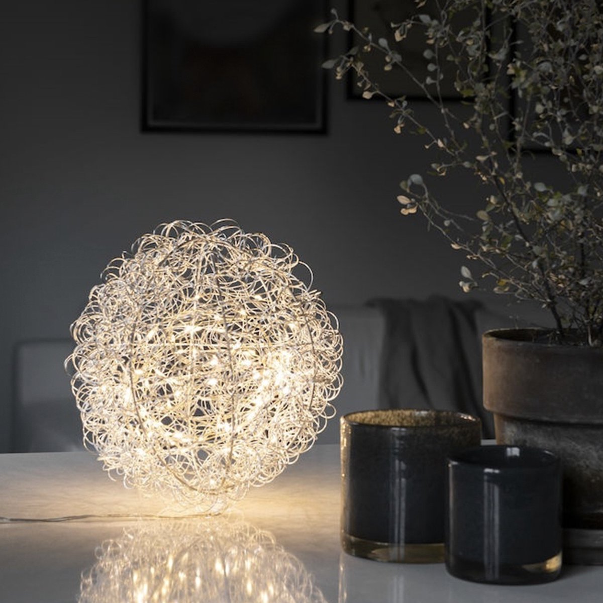 Konstsmide 3514-303 LED-Silhouette Kula EEK F (A - G) Varmvit LED Silver