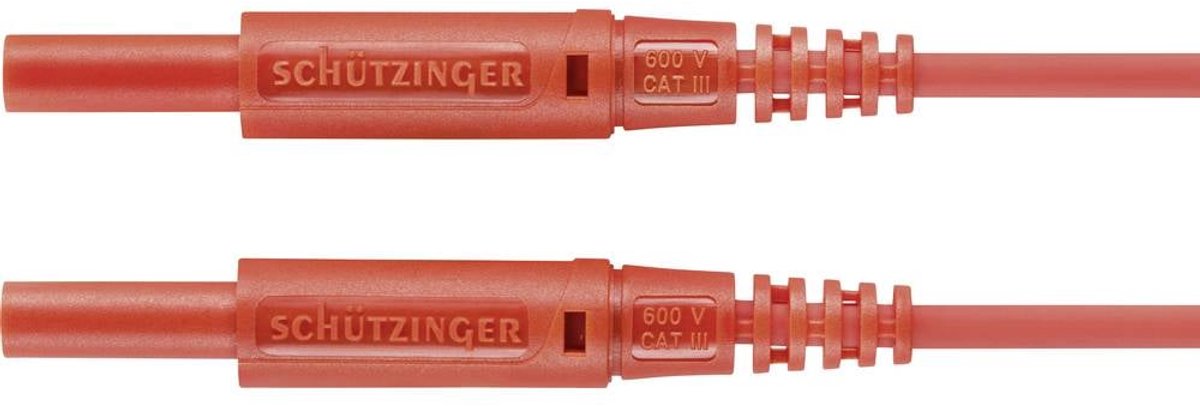 Schützinger Mätledning 2 mm stiftdon 2 mm stiftdon 75.00 cm Röd 1 st