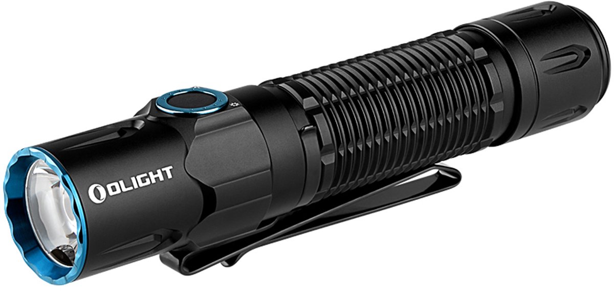 OLight Warrior 3S Warrior 3S LED Ficklampa med hölster, med bältesclip Uppladdningsbara batteri 2300 lm 176 g
