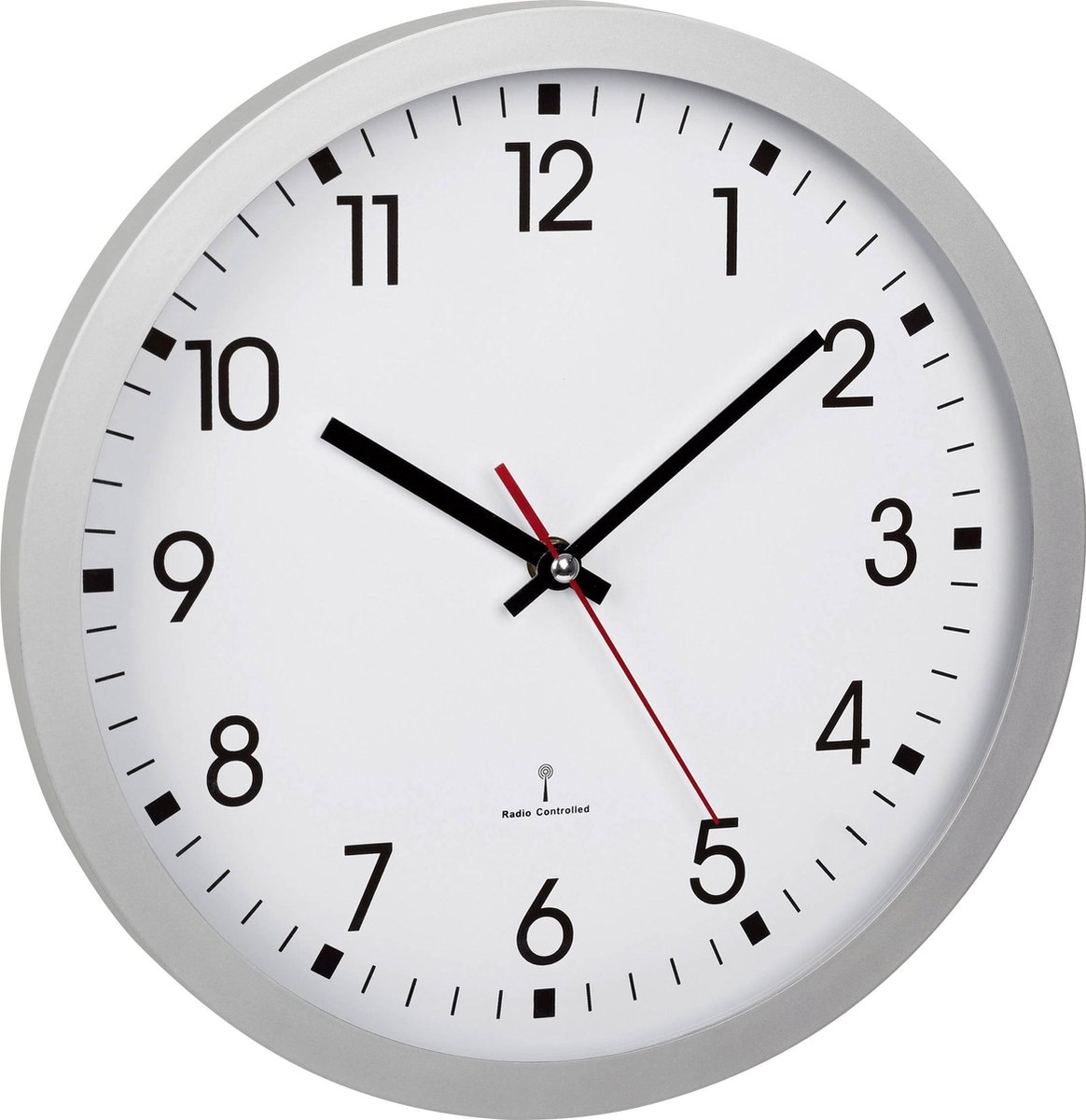 TFA Dostmann 60.3522.02 Väggklocka DCF 30 cm x 43 mm Silver