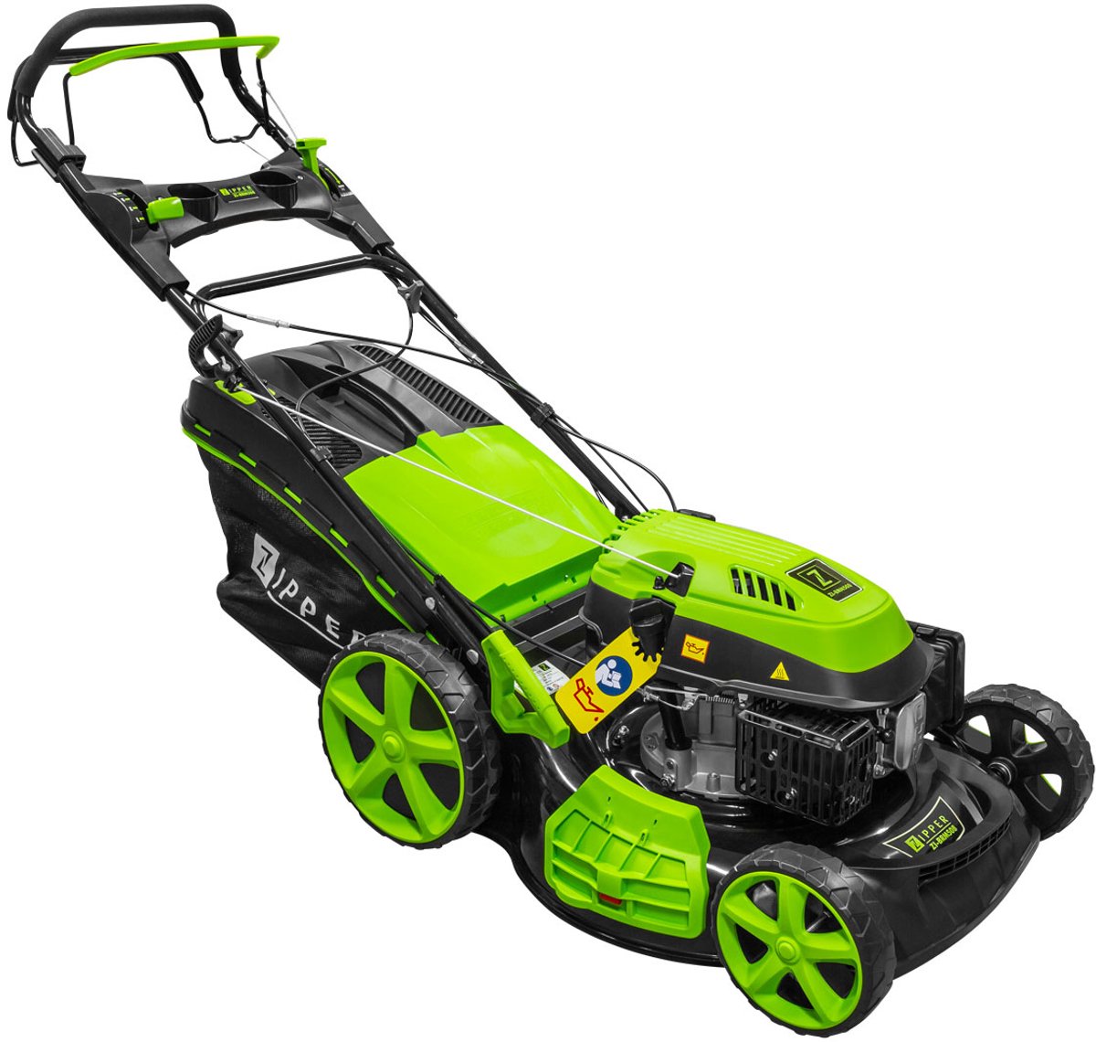 Zipper ZI-BRM508 Bensin Gräsklippare med klipphöjdjustering 3600 W Klippbredd 508 mm