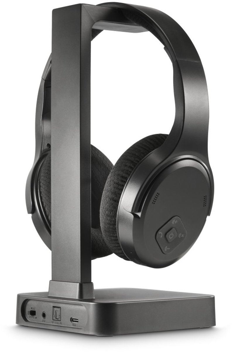 Hama Over Ear hörlurar Trådlös, Trådlös, Bluetooth Svart Volymkontroll TV