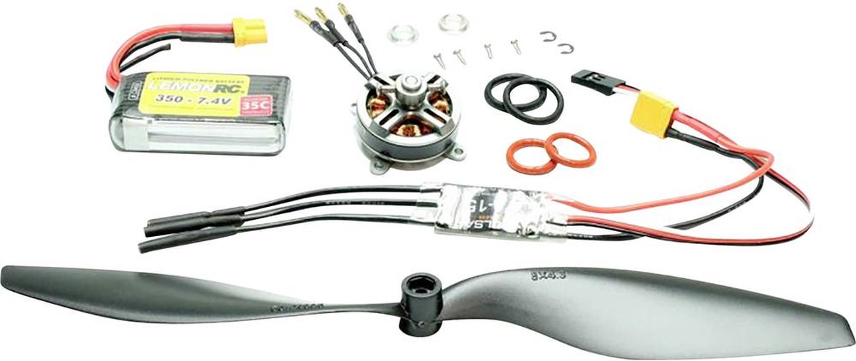 Pichler Modellbau Pulsar Shocky Pro 2204 Elmotor för modellflygplan borstlös kV (U/min per Volt): 1800