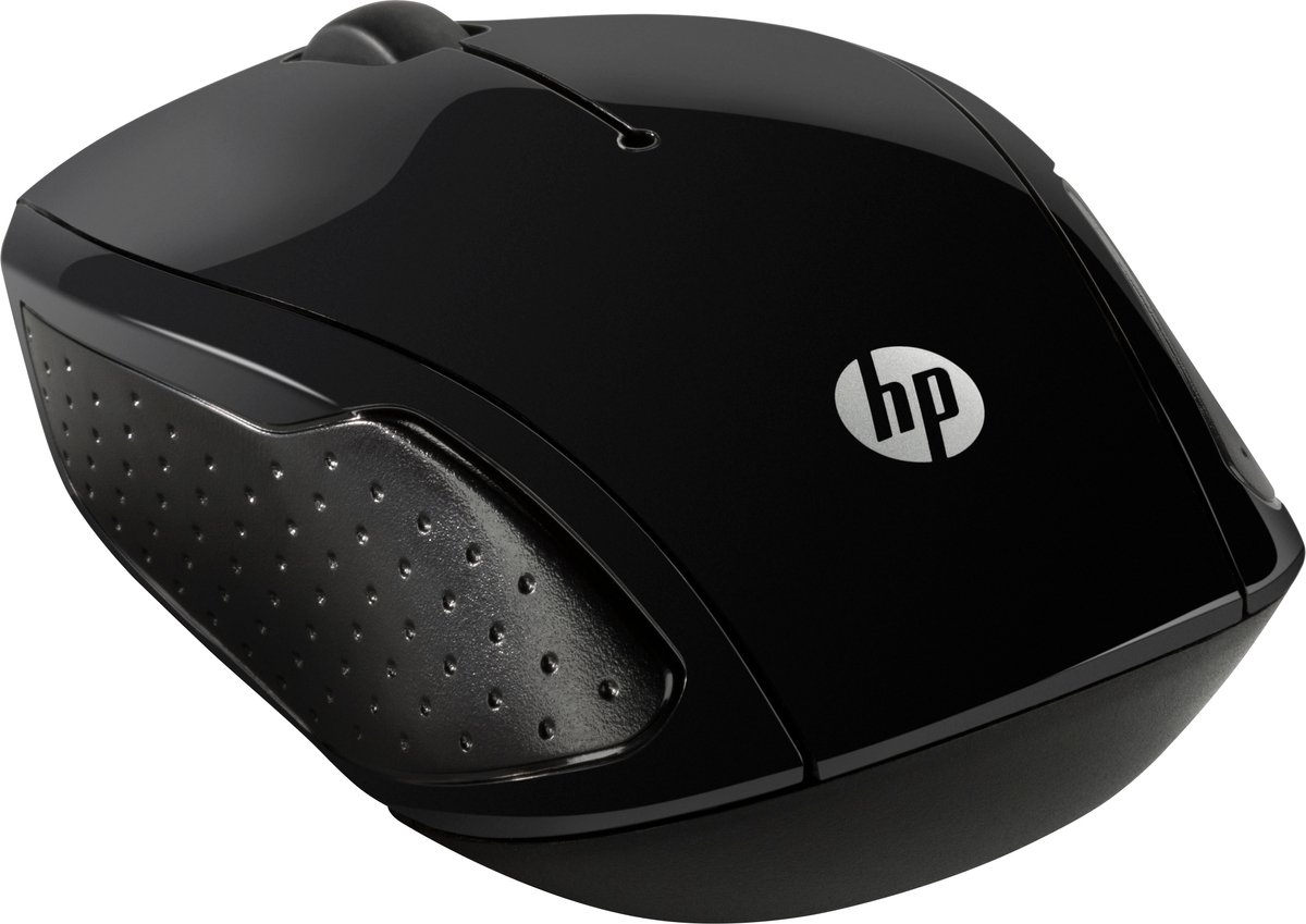 HP Wireless 200 WiFi mus Trådlös Optisk Svart 3 Knappar 1000 dpi