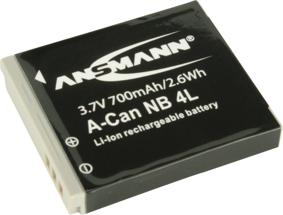 Ansmann A-Can NB 4 L Kamerabatteri Ersättning originalbatteri NB-4L 3.7 V 700 mAh