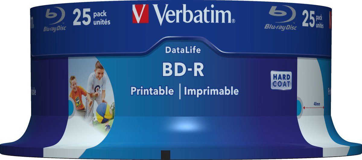 Verbatim 43811 Blu-ray BD-R SL 25 GB 25 st Spindel Skrivbar, Anti-rep-beläggning